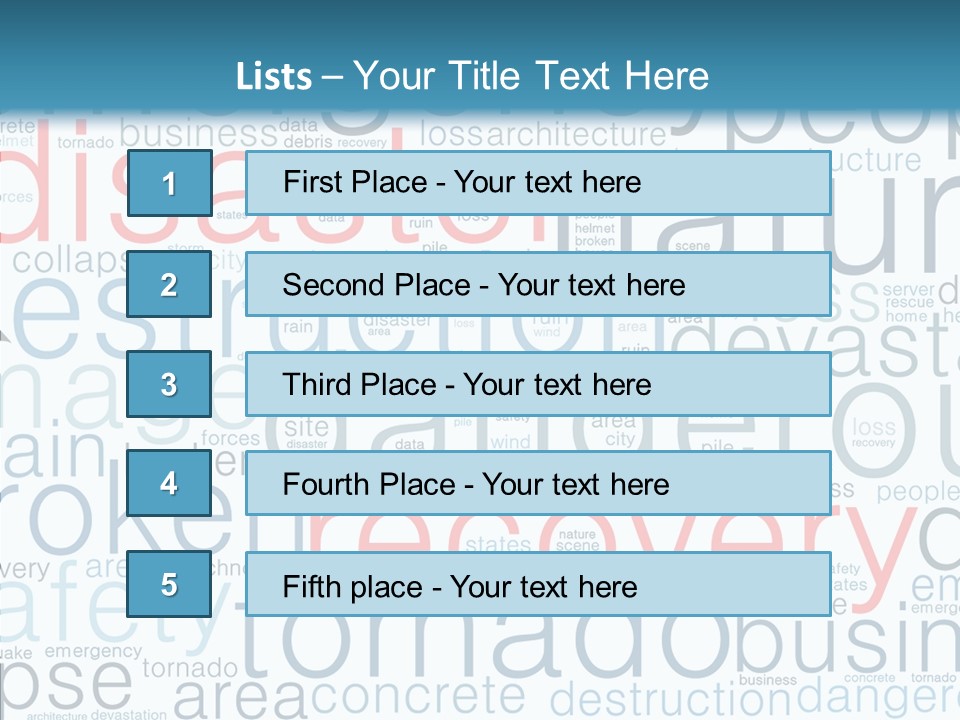 Training Tag Cloud Operations PowerPoint Template