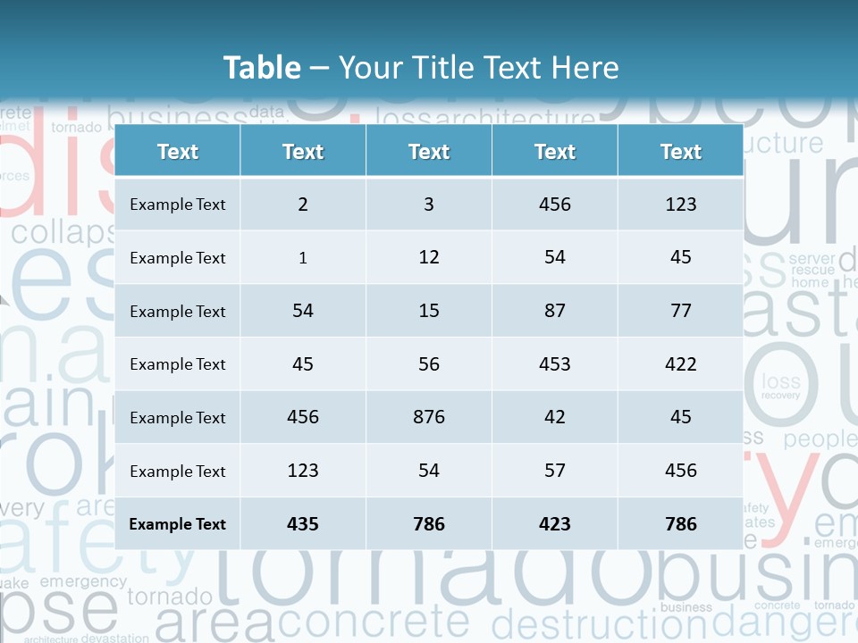Training Tag Cloud Operations PowerPoint Template