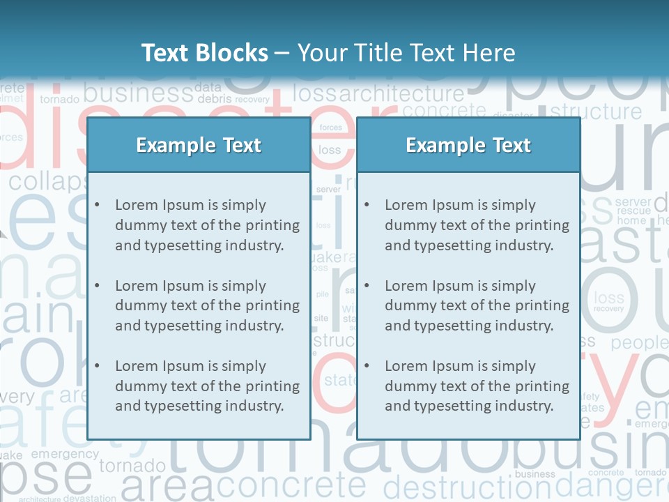 Training Tag Cloud Operations PowerPoint Template
