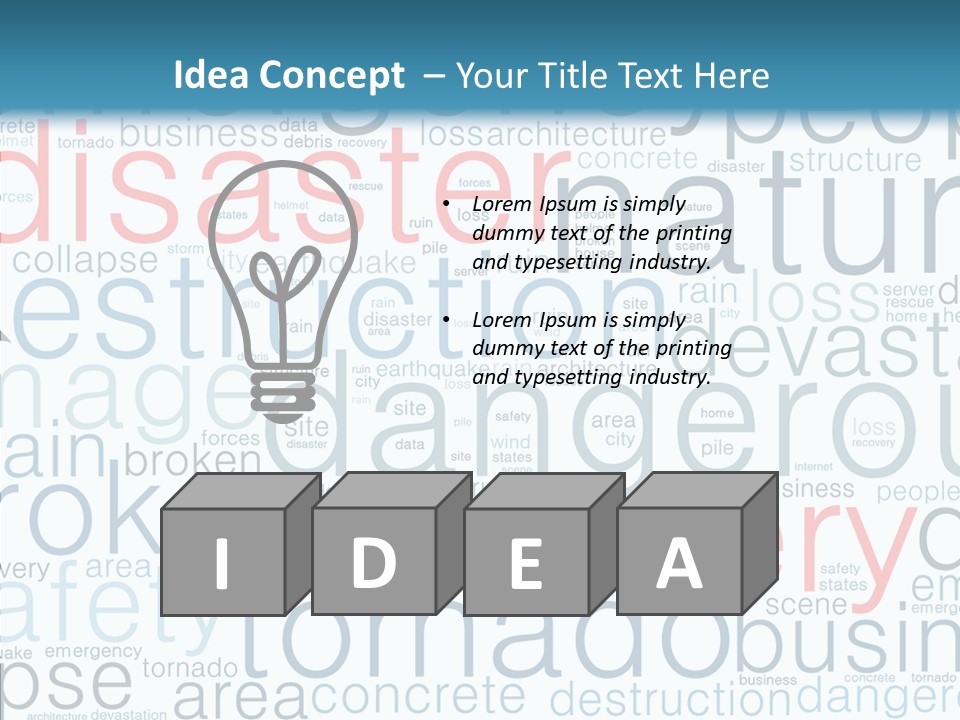 Training Tag Cloud Operations PowerPoint Template