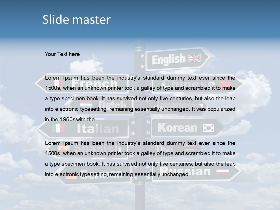 Golden Re Earch French PowerPoint Template