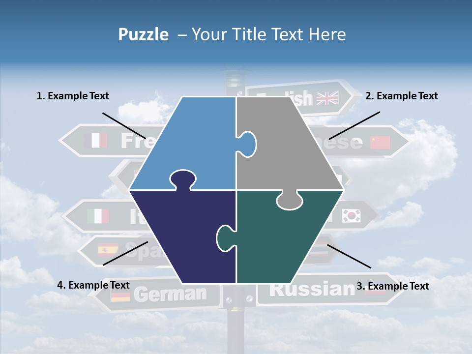 Golden Re Earch French PowerPoint Template