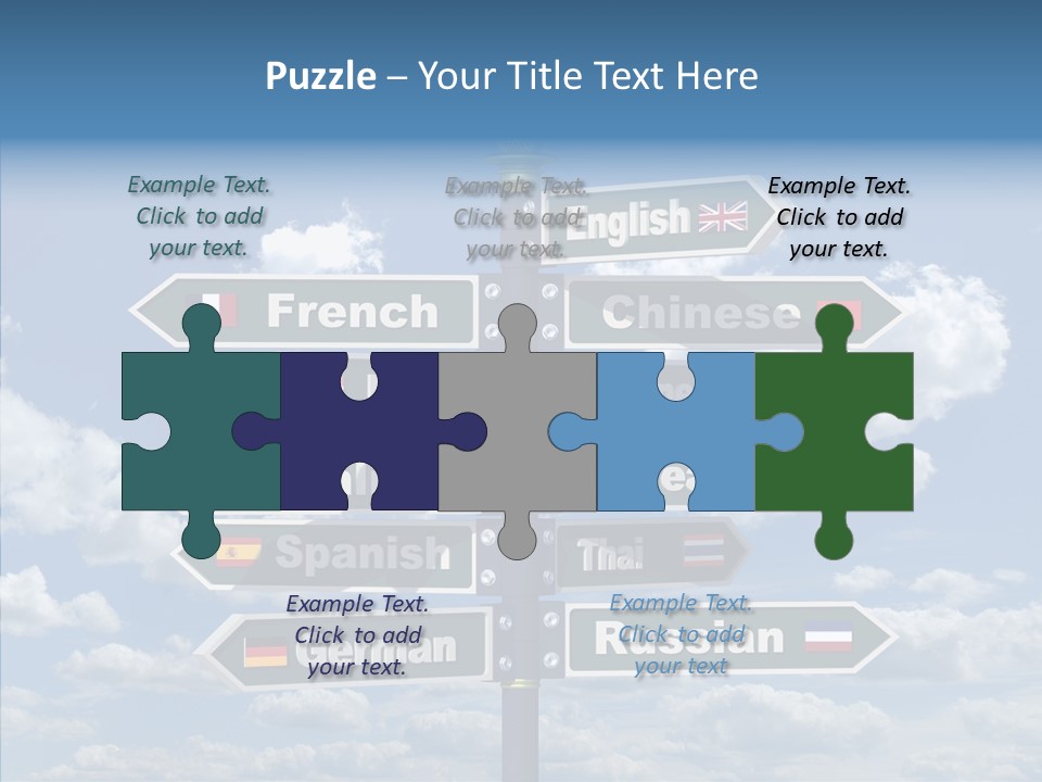 Golden Re Earch French PowerPoint Template