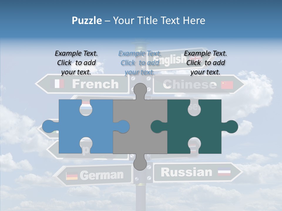 Golden Re Earch French PowerPoint Template