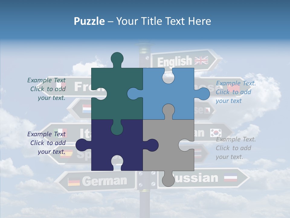 Golden Re Earch French PowerPoint Template