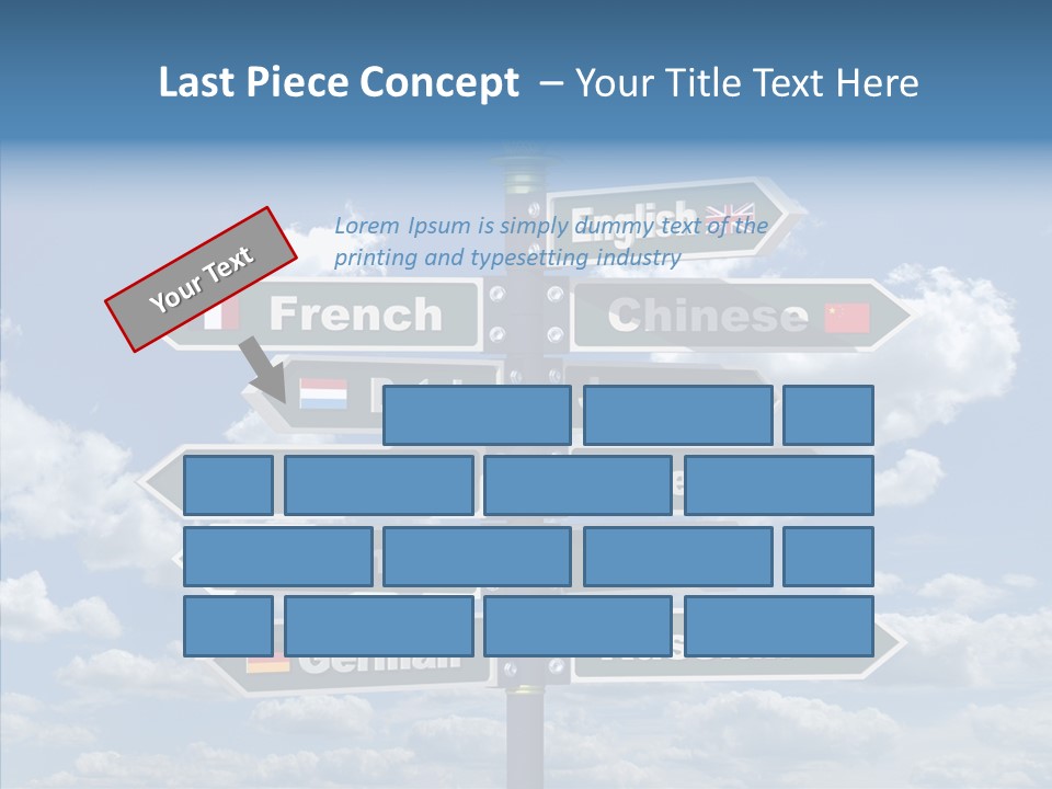 Golden Re Earch French PowerPoint Template