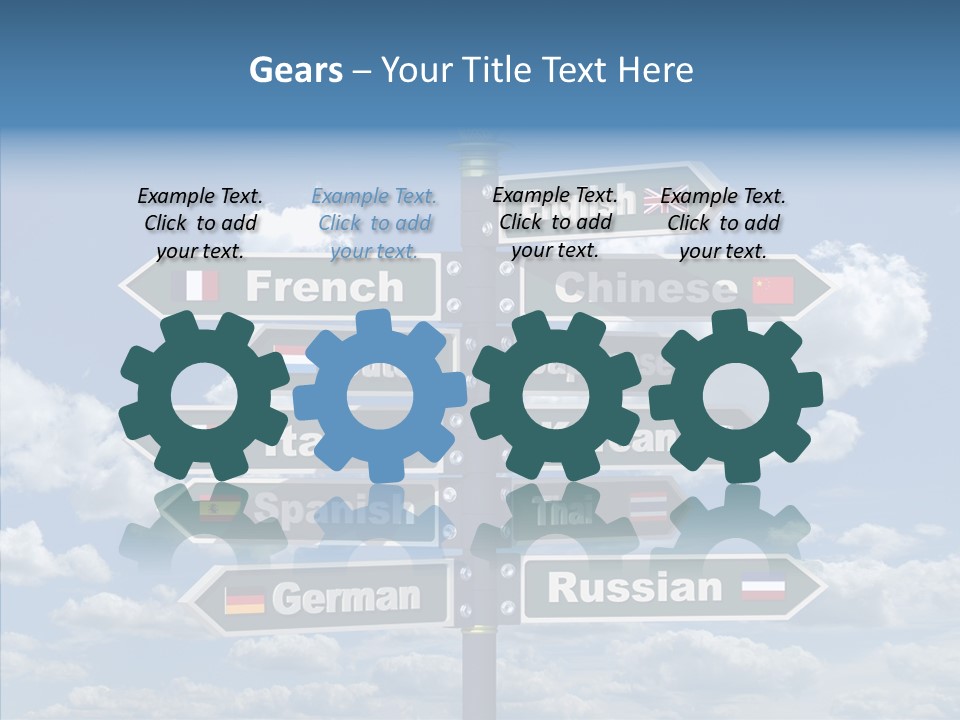 Golden Re Earch French PowerPoint Template