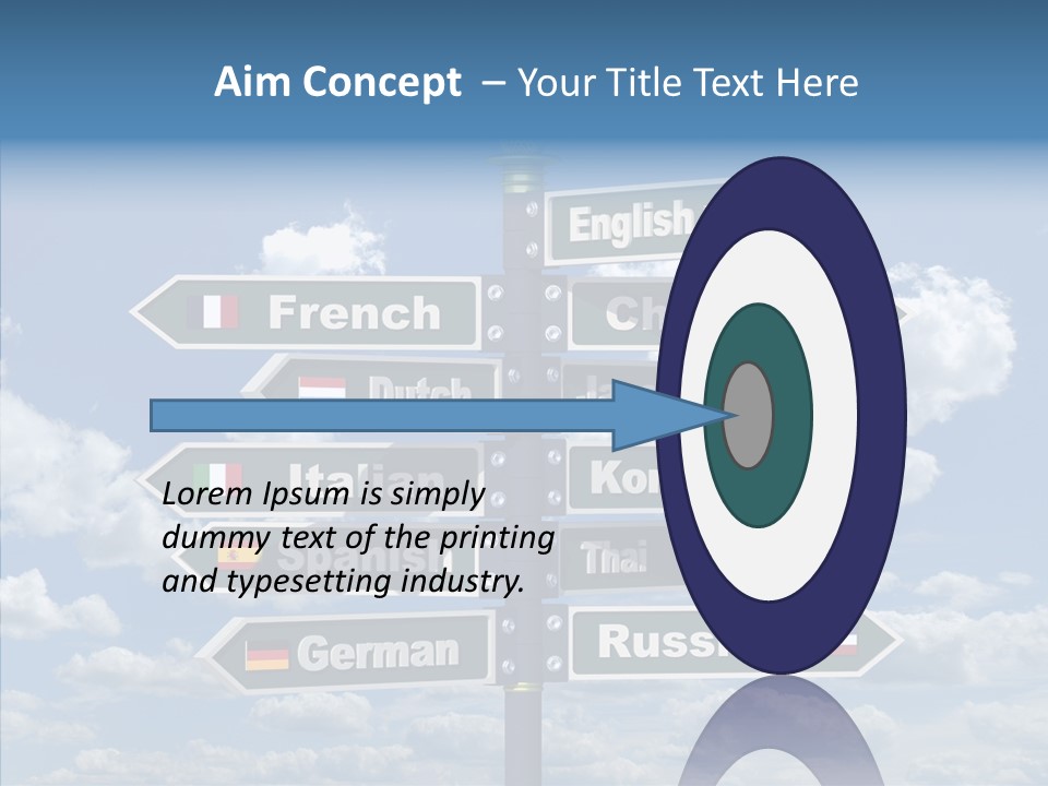 Golden Re Earch French PowerPoint Template