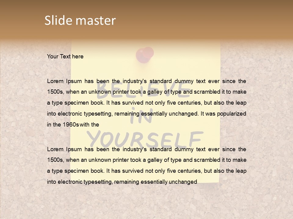 Inspirational Text Conceptual PowerPoint Template