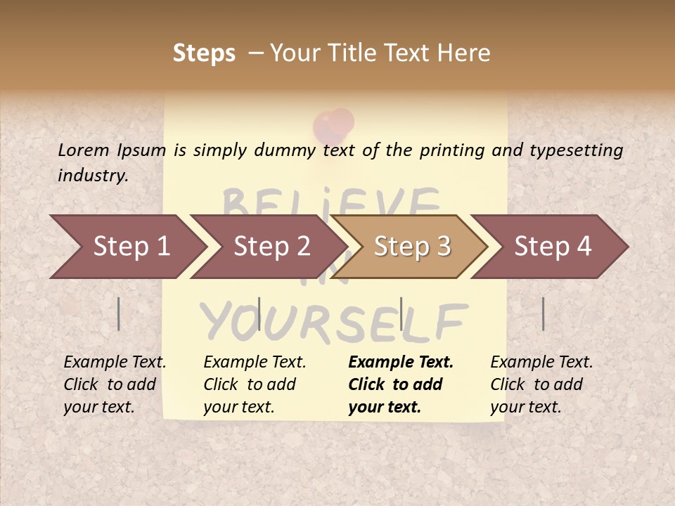 Inspirational Text Conceptual PowerPoint Template