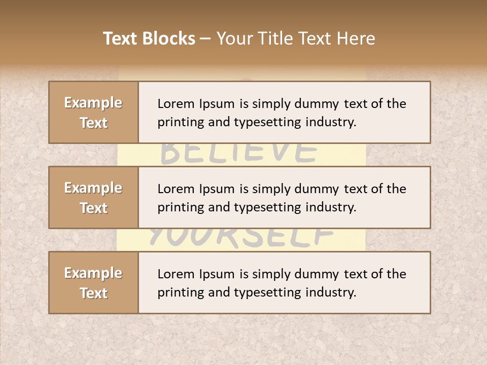 Inspirational Text Conceptual PowerPoint Template