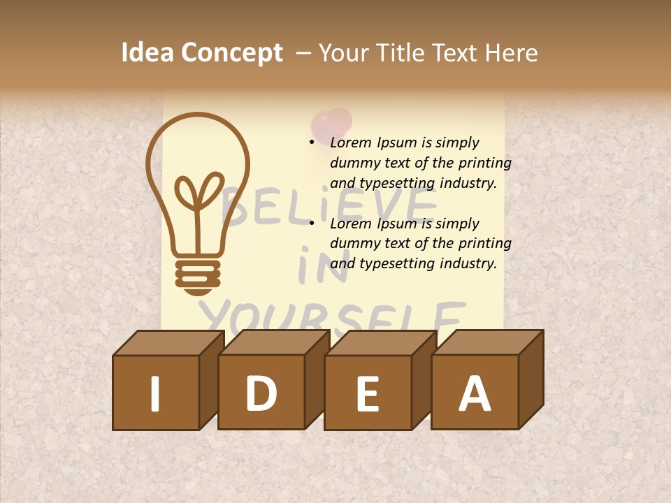 Inspirational Text Conceptual PowerPoint Template