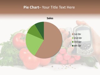 Vegetablesl Test Measure PowerPoint Template