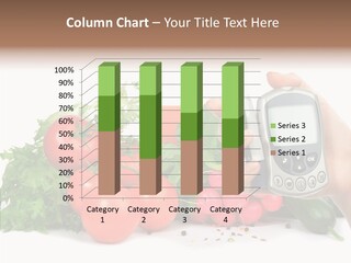 Vegetablesl Test Measure PowerPoint Template