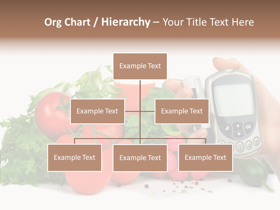Vegetablesl Test Measure PowerPoint Template