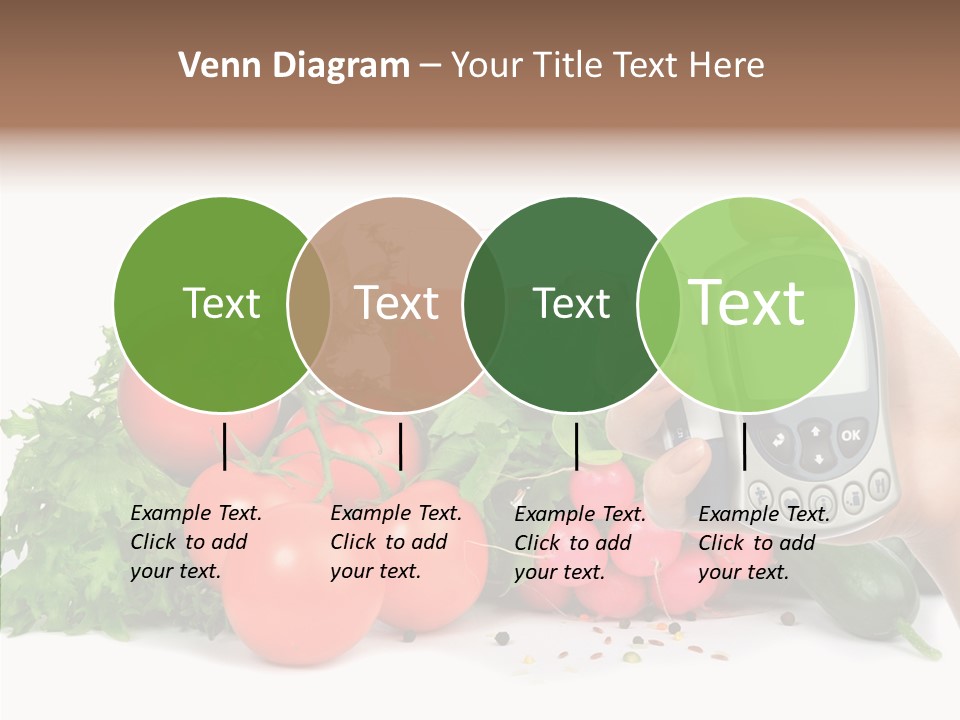 Vegetablesl Test Measure PowerPoint Template