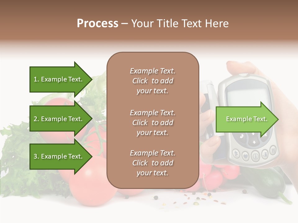 Vegetablesl Test Measure PowerPoint Template