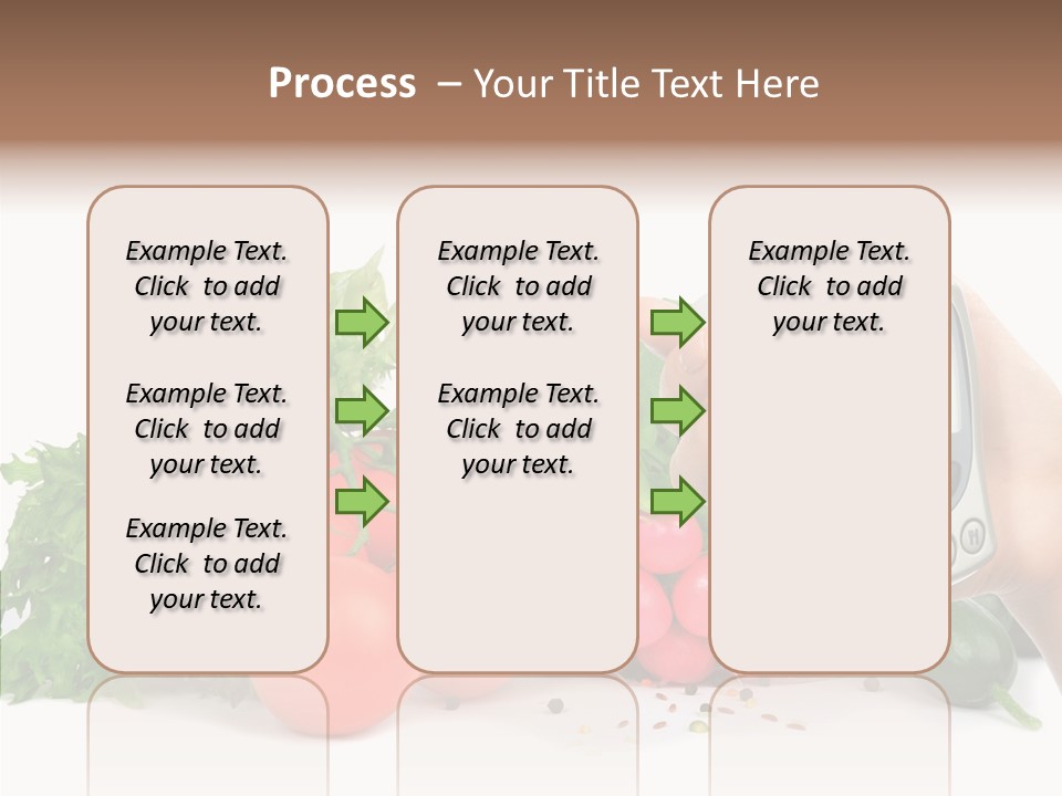 Vegetablesl Test Measure PowerPoint Template