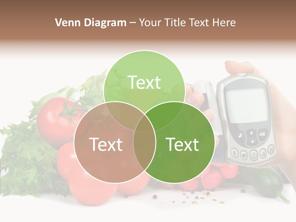 Vegetablesl Test Measure PowerPoint Template