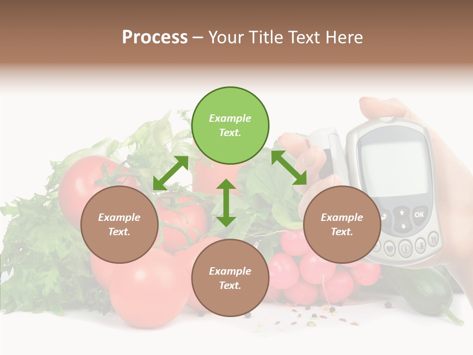 Vegetablesl Test Measure PowerPoint Template