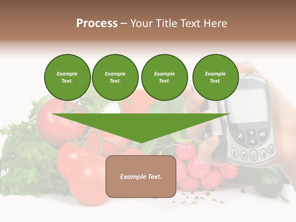 Vegetablesl Test Measure PowerPoint Template