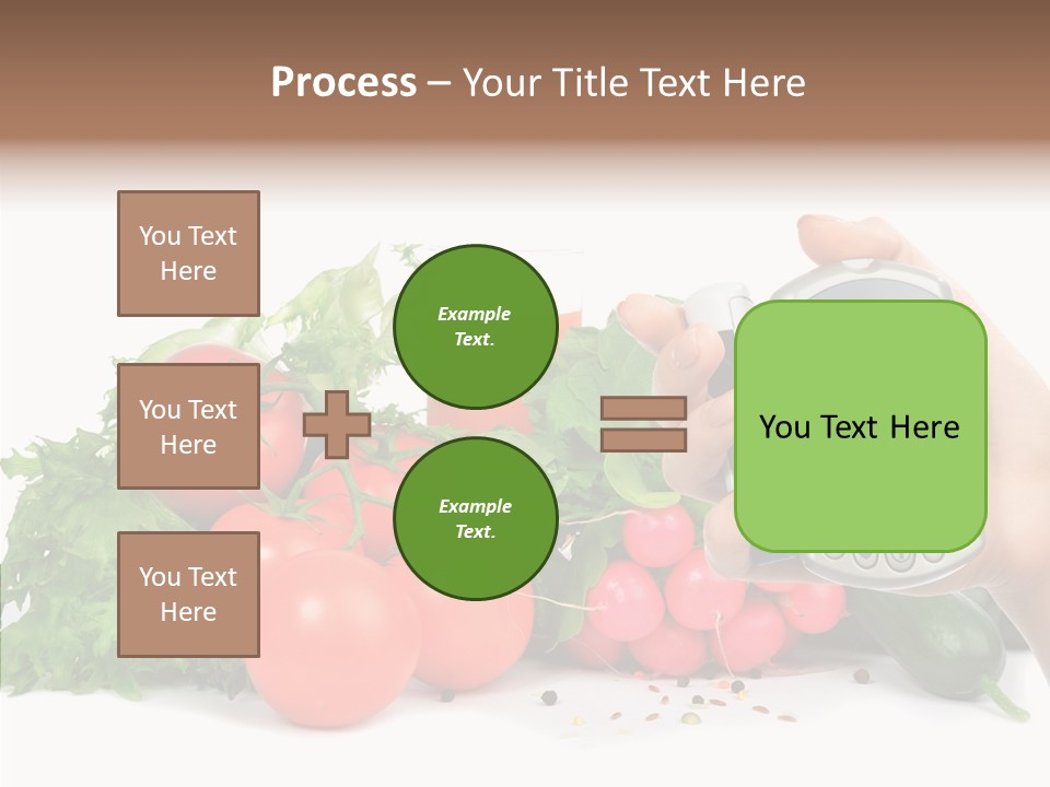Vegetablesl Test Measure PowerPoint Template