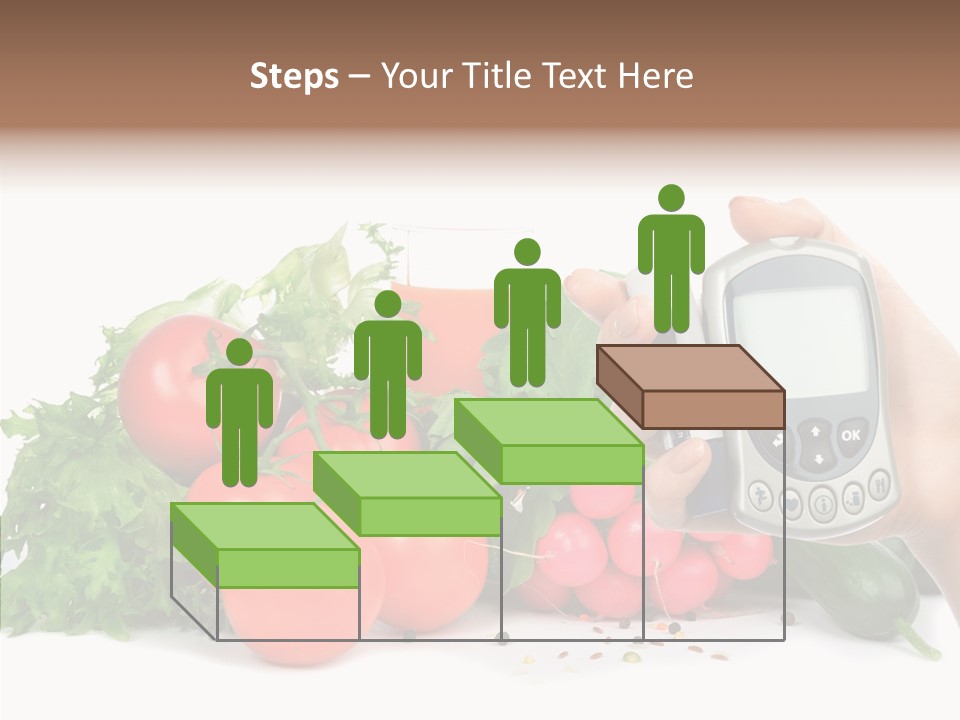 Vegetablesl Test Measure PowerPoint Template