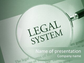 Systems Lawyer Three Dimensional Shape PowerPoint Template