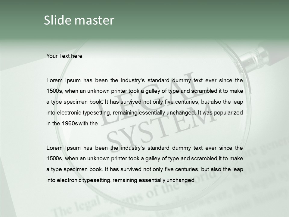 Systems Lawyer Three Dimensional Shape PowerPoint Template