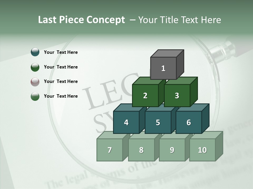 Systems Lawyer Three Dimensional Shape PowerPoint Template