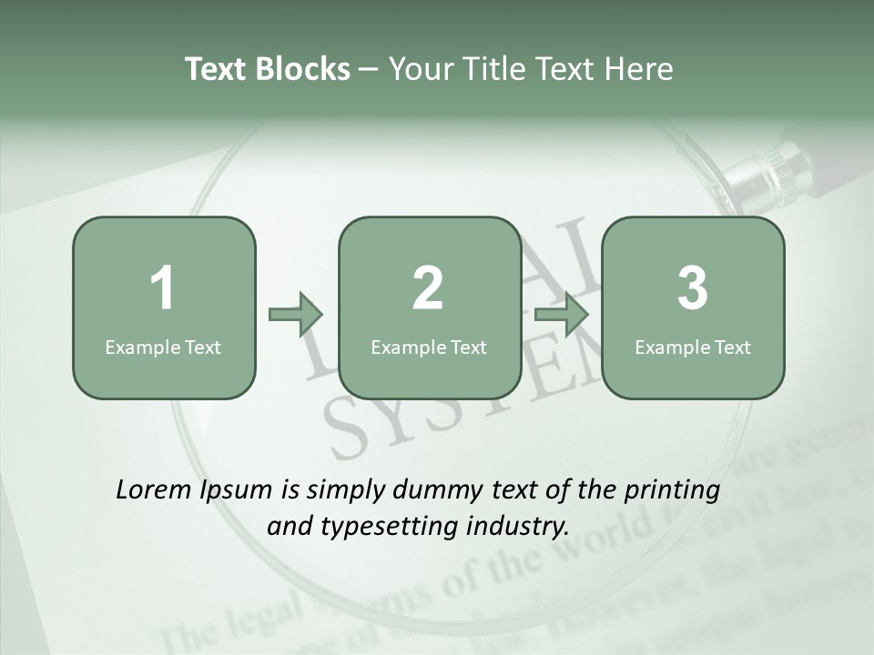 Systems Lawyer Three Dimensional Shape PowerPoint Template