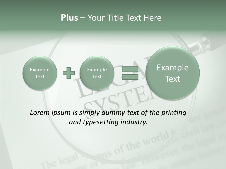Systems Lawyer Three Dimensional Shape PowerPoint Template