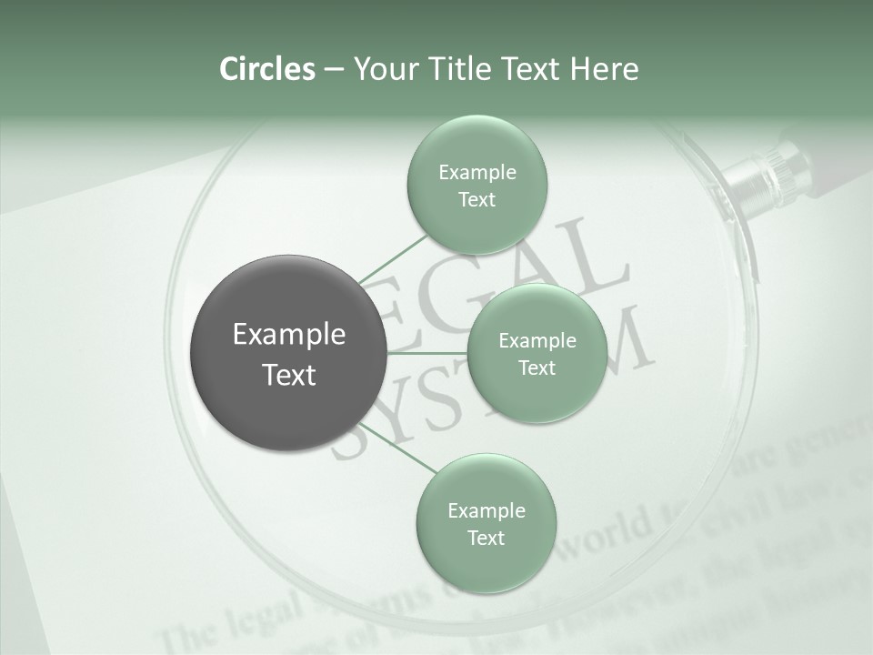 Systems Lawyer Three Dimensional Shape PowerPoint Template