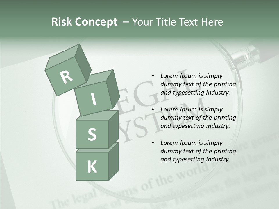 Systems Lawyer Three Dimensional Shape PowerPoint Template