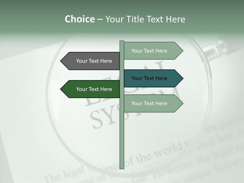 Systems Lawyer Three Dimensional Shape PowerPoint Template