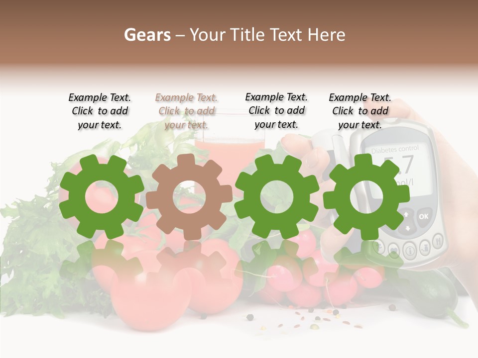 Hospital Equipment Radish PowerPoint Template