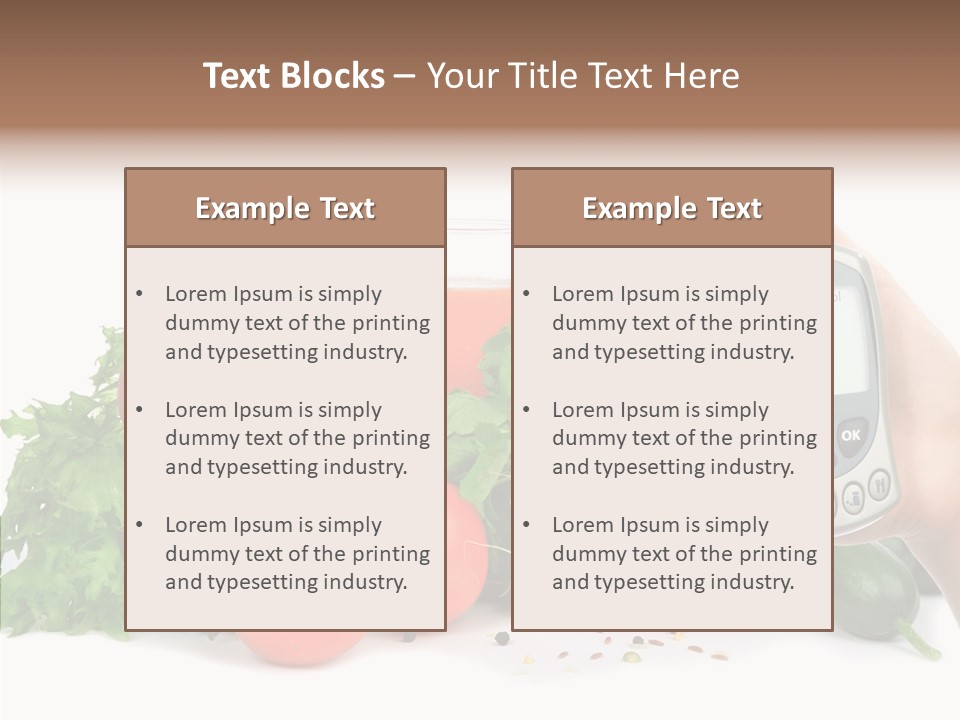 Hospital Equipment Radish PowerPoint Template