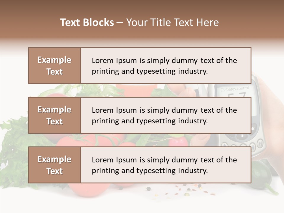 Hospital Equipment Radish PowerPoint Template