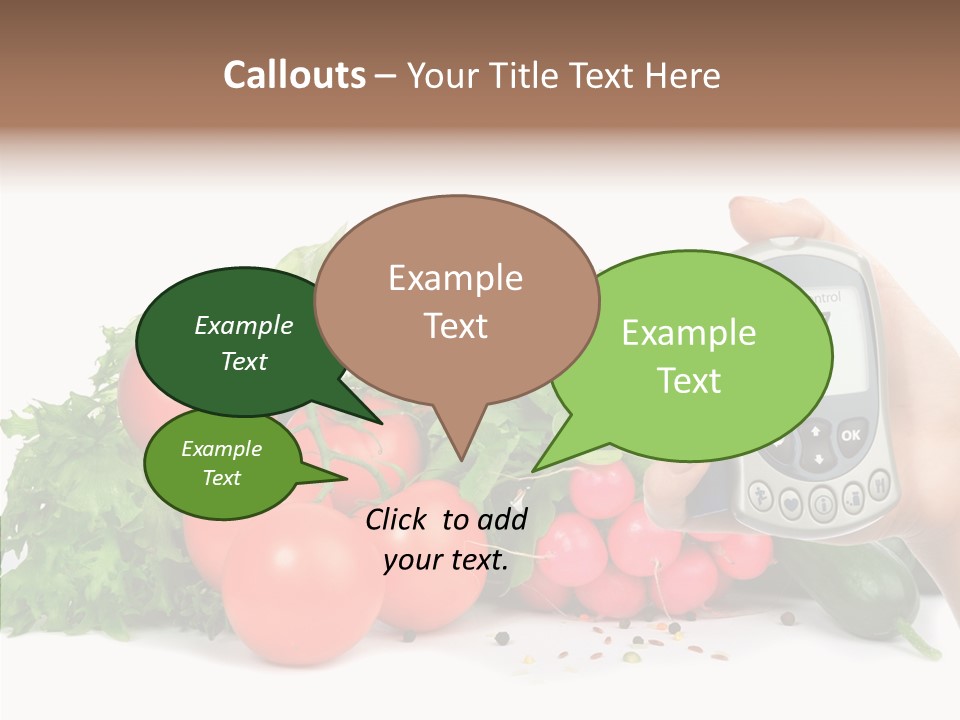 Hospital Equipment Radish PowerPoint Template