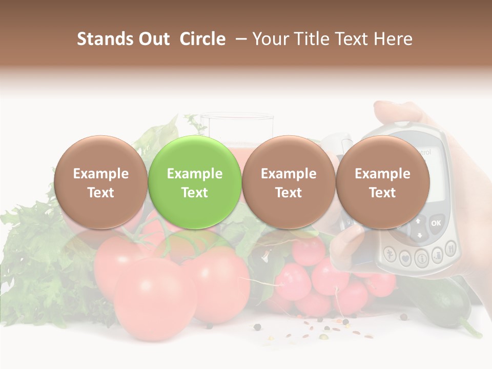 Hospital Equipment Radish PowerPoint Template