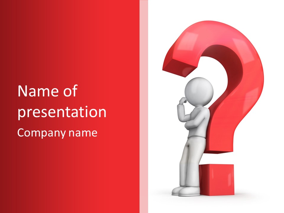 Require Mark Human PowerPoint Template