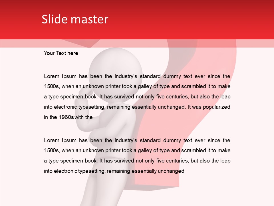 Require Mark Human PowerPoint Template