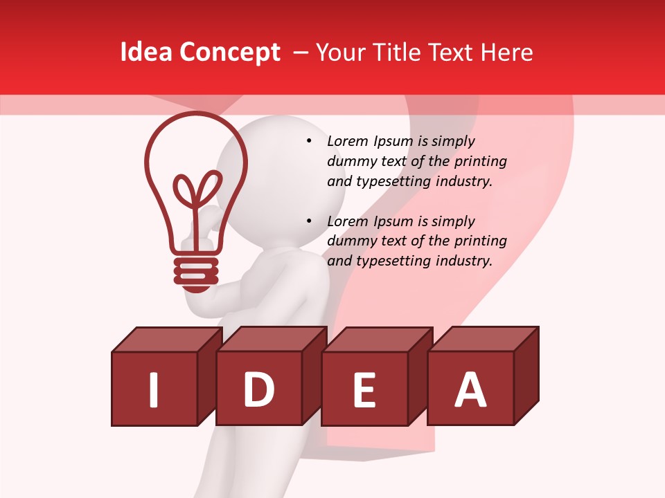 Require Mark Human PowerPoint Template