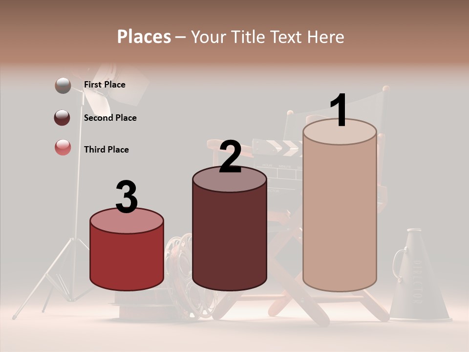 Cinematographic Film Reel Famous PowerPoint Template