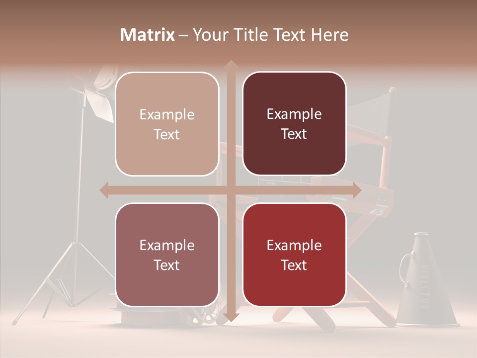 Cinematographic Film Reel Famous PowerPoint Template