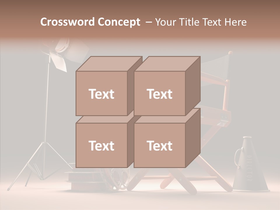 Cinematographic Film Reel Famous PowerPoint Template