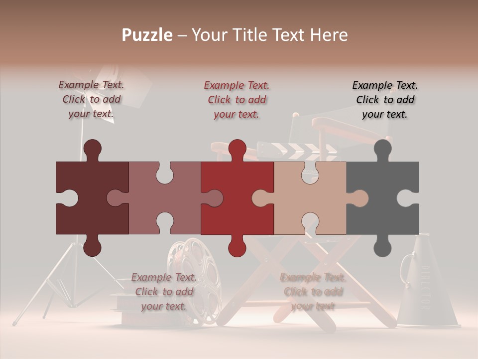 Cinematographic Film Reel Famous PowerPoint Template