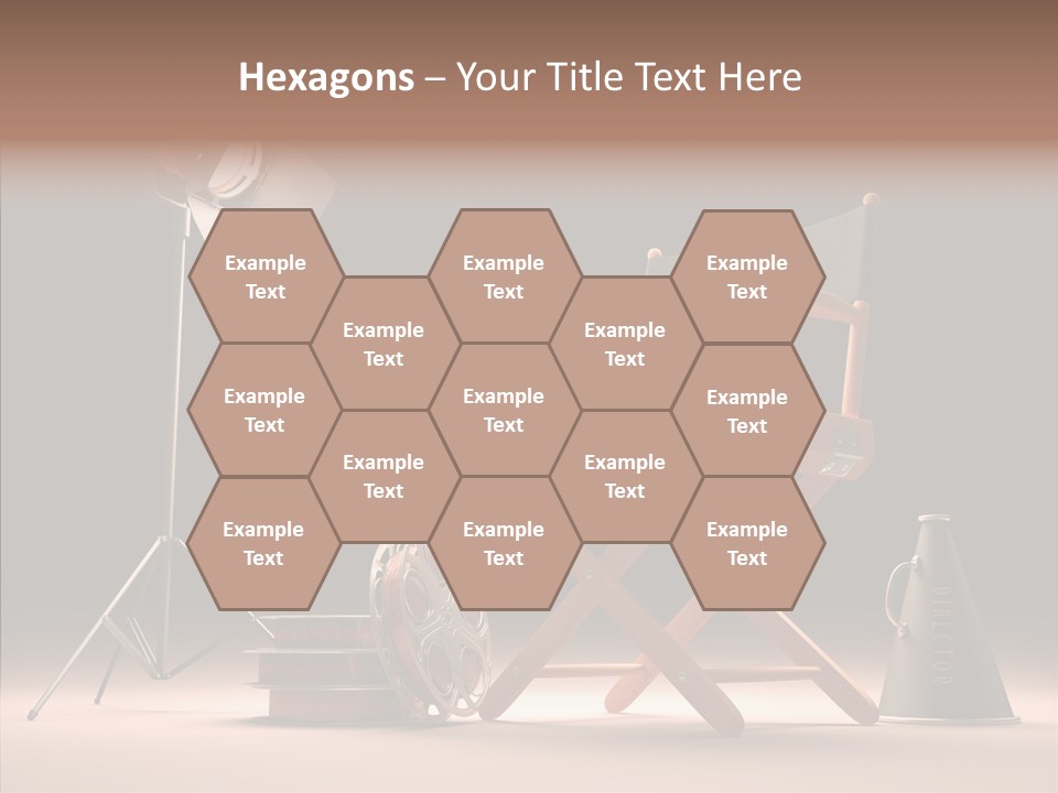 Cinematographic Film Reel Famous PowerPoint Template