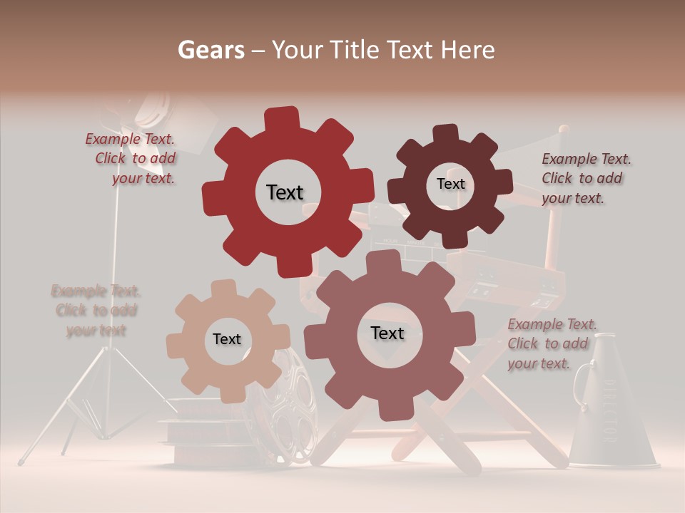 Cinematographic Film Reel Famous PowerPoint Template