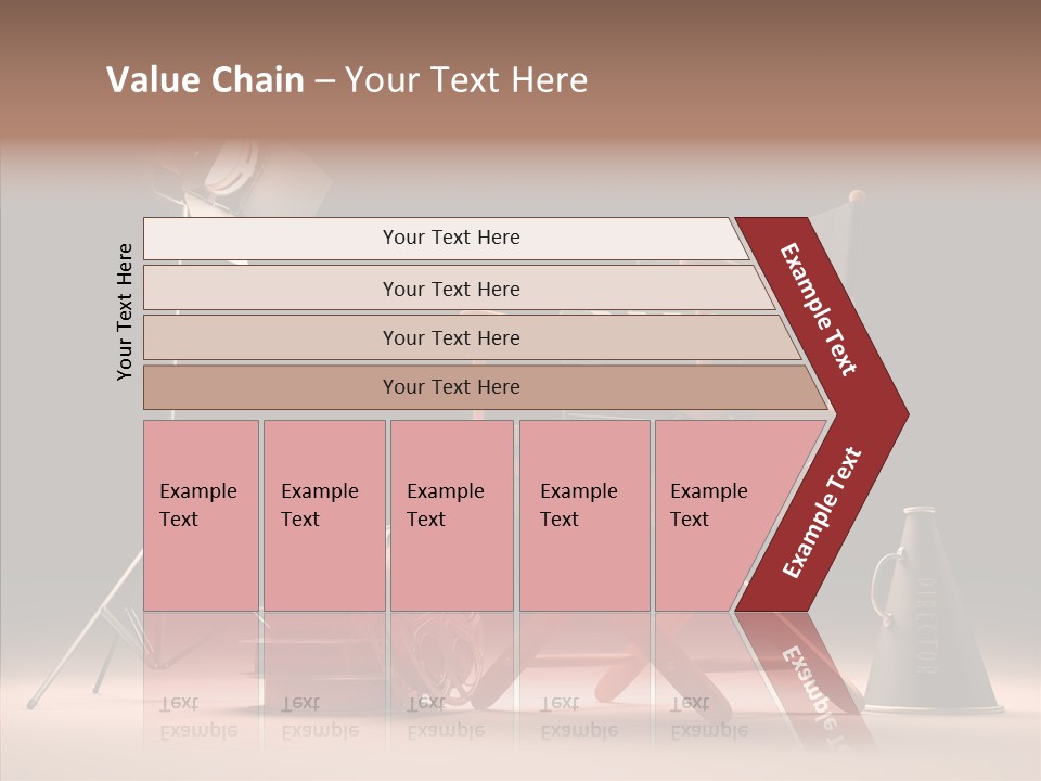 Cinematographic Film Reel Famous PowerPoint Template